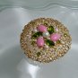Vintage Sarah Coventry Mid 20th Century Large brooch w/ cabochons & faux gems