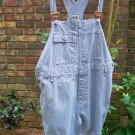 levis Vintage SilverTab womens short overals size L Blue Denim with white stripe
