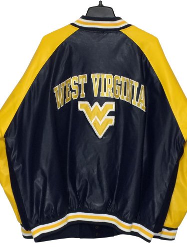 West Virginia University WV Mountaineers Steve & Barry Varsity Jacket ...