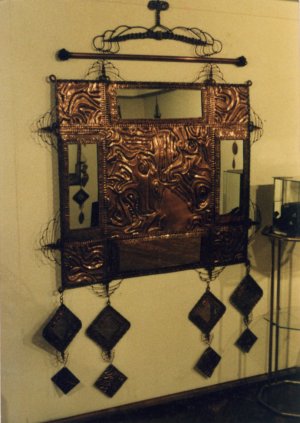 5'x'4 Embossed Copper Panel