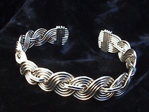 Braided Multistrand Bracelet ( Shown in Nickle Silver )