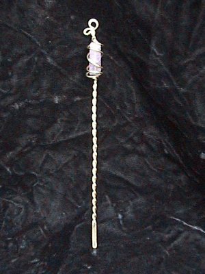 Amythest Crystal Hairstick