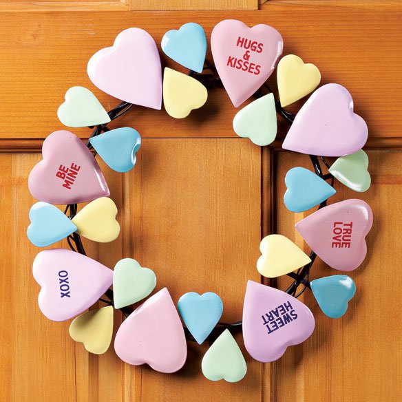 Conversation Heart Wreath