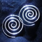 Fashion earrings Hill tribe Genuine silver thai karen tribal Spiral Womens ER77