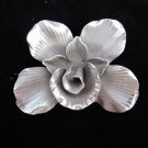 Fashion Womens Solid Silver Pendants Hill tribe Tribal Karen Orchidea Flower P09