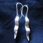 Fashion earrings Hill tribe Genuine silver thai karen tribal long & Twist ER88