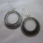 Fine Fashion Silver Earrings Hill Tribe Tribal BOHO Trendy Gypsy Dark Coin ER107
