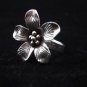 Fine Silver Rings THAILAND KAREN HILL TRIBE Vintage lady flower cute charms gift