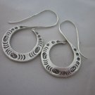 Fine Fashion Silver Earrings Hill Tribe Tribal BOHO Vintage Solid Chunky ER109