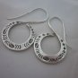 Fine Fashion Silver Earrings Hill Tribe Tribal BOHO Vintage Solid Chunky ER109