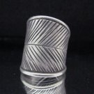 Hill tribe silver Rings thai karen Fine solid handmade cool gift nature leaf R23