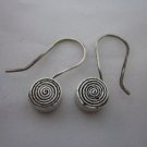 Fashion Silver Earrings Hill Tribe Hipster Punk Retro Spirale Dangle Rolls ER119