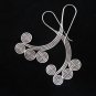 Fine Fashion Silver Earrings Hill Tribe Spiral Vintage المجوهرات أقراط فضة ER101