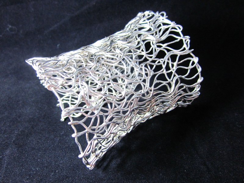 Fashion Silver bracelets Precious bangle hill tribe Gypsy BOHO Chunk Buckle B02