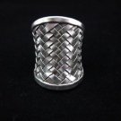 Fashion Silver Rings Hilltribe della artigianato Argento Anello ethno Silber R05