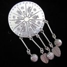 Fashion Womens Silver Pendants Karen 纯银吊坠 gümüş kolye Hill tribe  قلادة فضية P12