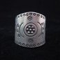 Fine Silver Rings THAILAND KAREN HILL TRIBE Vintage daisy wave engrave handmade