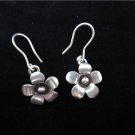 Fine silver earrings Hill tribe thai karen Handmade cute flower tiny charms gift