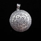 Fashion Silver Pendants Thai Hill tribe Flower & Plant قلادة زهرة फूल लटकन P1