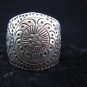 Fine Silver Rings THAILAND KAREN HILL TRIBE Daisy Buddha style Vintage handmade