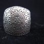 Fine Silver Rings THAILAND KAREN HILL TRIBE Daisy Buddha style Vintage handmade