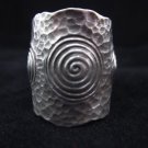 Fine Silver Rings THAI HANDMADE KAREN HILL TRIBE Kutch Spiral hammered R10