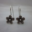 3PCS Fine Fashion Silver Earrings Plumeria Flower Charms Ohrringe الأقراط ER124