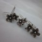 3PCS Fine Fashion Silver Earrings Plumeria Flower Charms Ohrringe الأقراط ER124