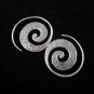 Fashion Silver Earrings Spirale Rolle Tribal Ohrringe Silber Ethno BoHo EAR E130