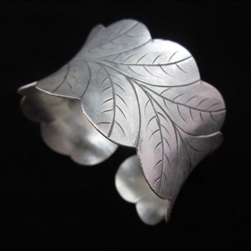 Fine Fashion Silver Bracelet Vintage Leaf Argento Braccialetto Armreif &Oslash;&sup3;&Ugrave;�&Oslash;&sect;&Oslash;&plusmn; B07