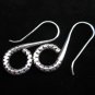 Hill tribe silver Earrings Thai karen BOHO Tribal Hook S Ethnic Ohrringe NEW E42