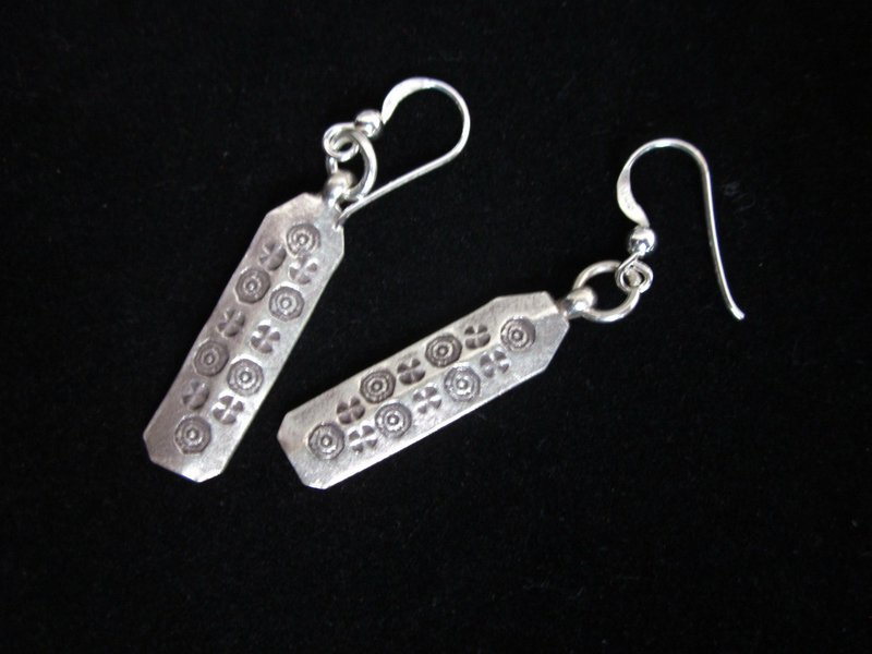Fashion Silver Earrings Hill Tribe Tribal BOHO Tag Engraved Ohrringe &Oslash;&sect;&Ugrave;�&Oslash;&pound;&Ugrave;�&Oslash;&plusmn;&Oslash;&sect;&Oslash;&middot; A03