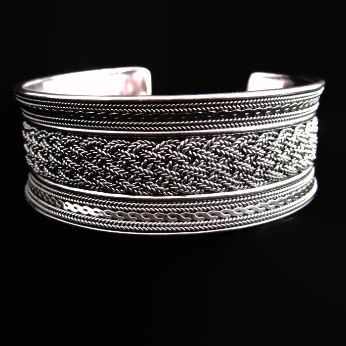 Fashion Silver Bracelet Pigtails Argento Braccialet&acirc;��to Schmuck Armreif &Oslash;&sup3;&Ugrave;�&Oslash;&sect;&Oslash;&plusmn; B01