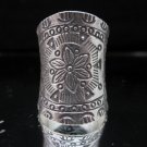 Fashion Silver Ring Thai Tribal Jasmine Flower Anello Gümüş yüzükler خواتم R52