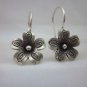 Fine Fashion Silver Earrings Plumeria Flower boucles d'oreilles Ohrringe ER122