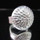 Fashion Silver Ring Hill Tribe Pinched Dome BOHO Anello Gümüş yüzükler خواتم R48
