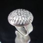 Fashion Silver Ring Hill Tribe Pinched Dome BOHO Anello Gümüş yüzükler خواتم R48