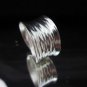 Fashion Silver Ring Thai Hill Tribe Hammer Shine Schmuck Gümüş Yüzük Anillo R56