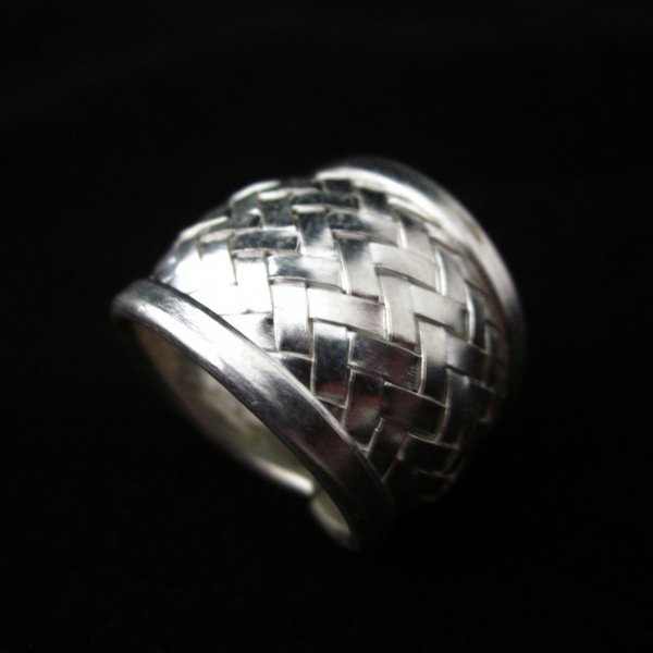 Fashion Silver Ring HILL TRIBE Tribal BOHO Weben Anello G&Atilde;&frac14;m&Atilde;&frac14;&Aring;� y&Atilde;&frac14;z&Atilde;&frac14;kler &Oslash;&reg;&Ugrave;�&Oslash;&sect;&Oslash;&ordf;&Ugrave;� R44