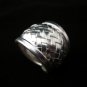 Fashion Silver Ring HILL TRIBE Tribal BOHO Weben Anello Gümüş yüzükler خواتم R44