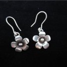 Fine silver Earrings Hill tribe Vinca Flowers øredobber Kolye Ohrringe الأقراط