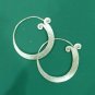 Fine Fashion Silver Earrings THAI Tribal BOHO Rolle Ohrringe ETHNIC Orecchini