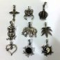 Fashion PEWTER Pendant Ciondolo Anhänger Vintage Biker PUNK Hipster MIXED Design