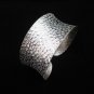 Fashion Silver Bangle Fine Bracelet Hill Tribe Shining Polka dot Engraved B12