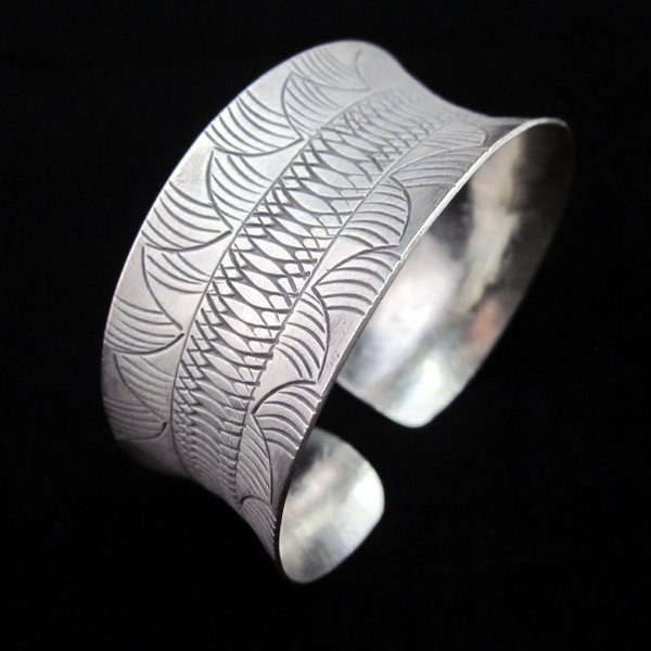 Fashion Silver Bangle Fine Bracelet Hill Tribe Tribal BOHO Artisan Engraved B11