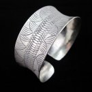 Fashion Silver Bangle Fine Bracelet Hill Tribe Tribal BOHO Artisan Engraved B11