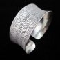 Fashion Silver Bangle Fine Bracelet Hill Tribe Tribal BOHO Artisan Engraved B11