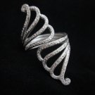 Precious Silver Ring Elegant Fashion Glamorous Tribal Anillo Argento Anello R71