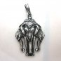 PEWTER Pendant Ciondolo Anhänger Hindi Erawan Airavata 3 heads God Elephant W7