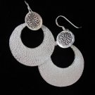 Fine Fashion Silver Earrings Round Handcrafted ELEGANT Pendientes de plata E133